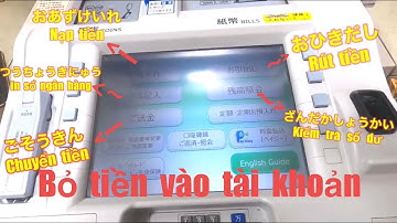 Cách nạp tiền vào tài khoản yucho 【お預入れ】