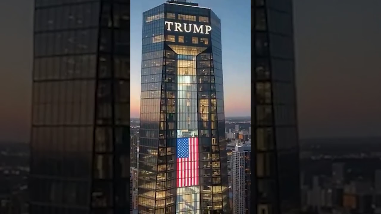 Trump unveils renderings for Miami skyscraper that will serve as his presidential library #shorts 