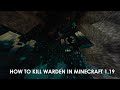 Fight with Warden | Minecraft 1.19 | Deep Dark Warden Minecraft | First fight with Warden