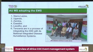 Launch of Africa CDC EBS Resources| March 27, 2023