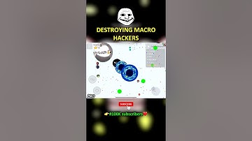 MACRO HACKERS DESTRUCTION! (Agar.io Mobile) #shorts #agario #agariomobile
