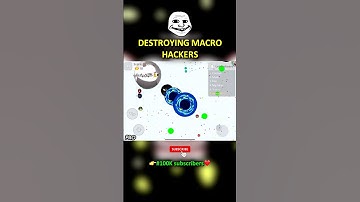 MACRO HACKERS DESTRUCTION! (Agar.io Mobile) #shorts #agario #agariomobile