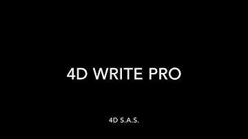 4D Write Pro - A new toolbar is born!