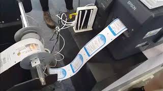 Epson C7500 with  any BLADE in line printer at Sino label China