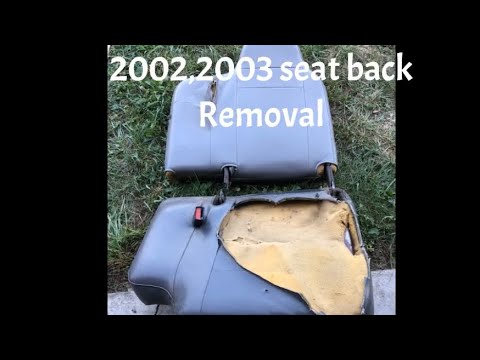 2002,2003 and newer Ford Ranger seat back removal - YouTube