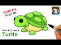 How to draw a turtle   roblox adopt me pet