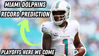 Miami Dolphins Schedule Record Prediction
