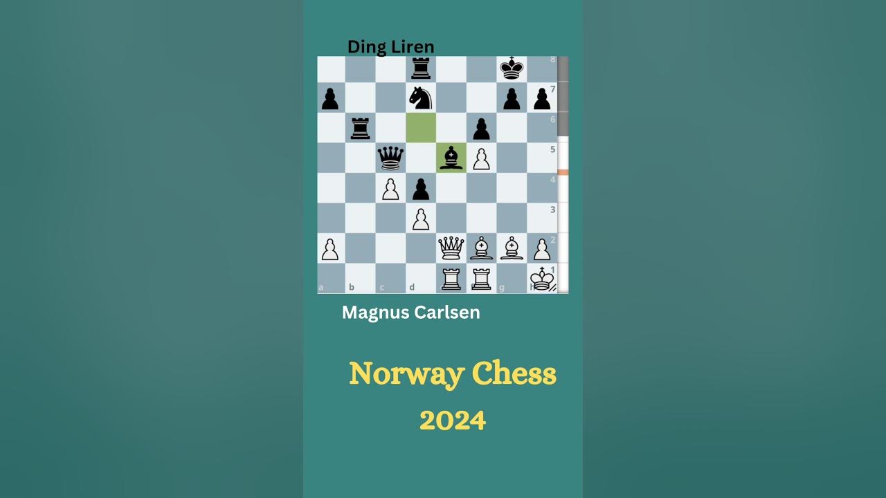 Magnus Carlsen Vs Ding Liren Norway Chess 2024 YouTube