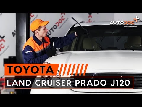 How to change front wipers blades TOYOTA LAND CRUISER PRADO J120 TUTORIAL | AUTODOC