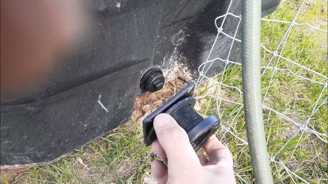 Rubbermaid Stock Tank Replacement Plug Easy Peasy! YouTube