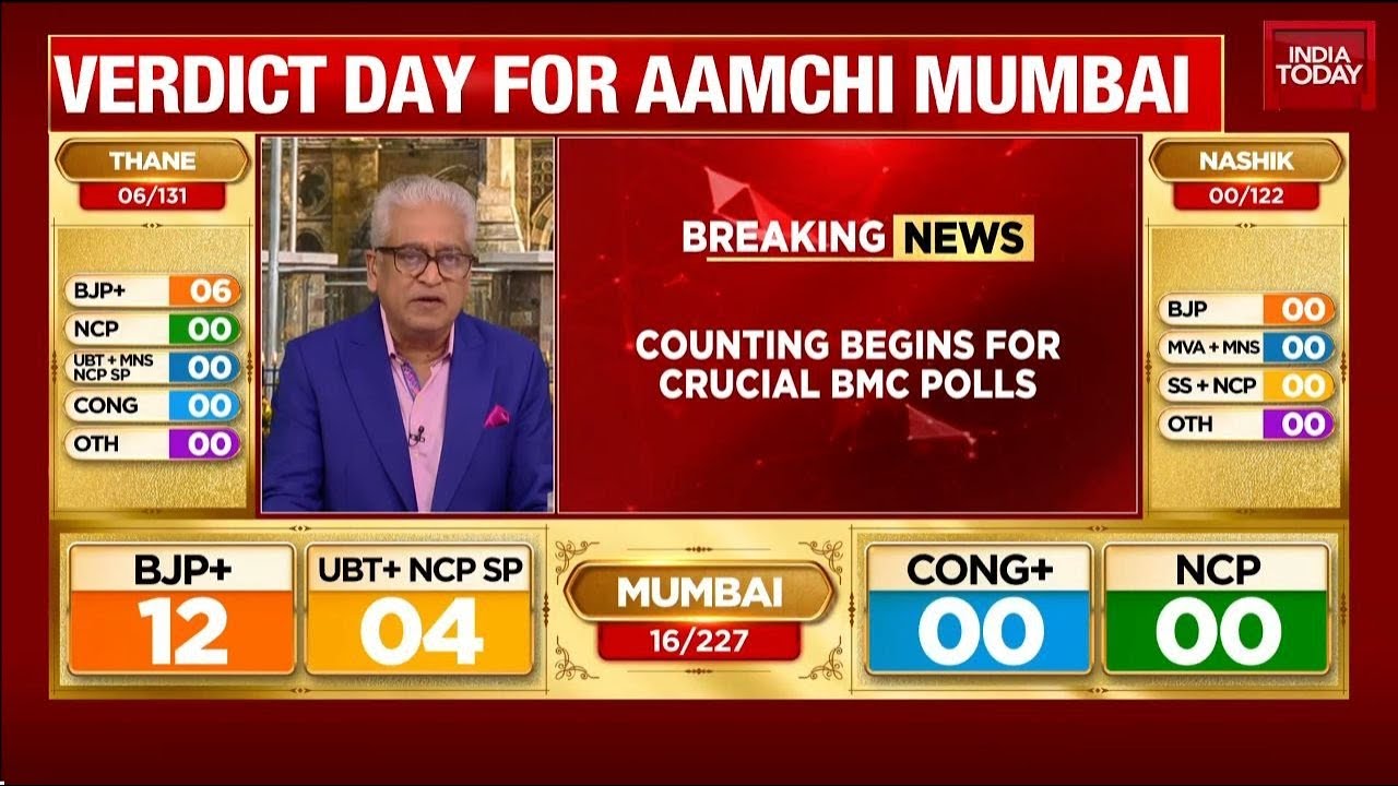 BMC Polls Results: Counting Begins For Mumbai Civic Body As Voter Turnout Dips To 52.94 Per Cent