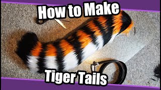 How To Make A Tiger Tail For Fursuits & Cosplay Pdf Pattern Fursuit Tutorial