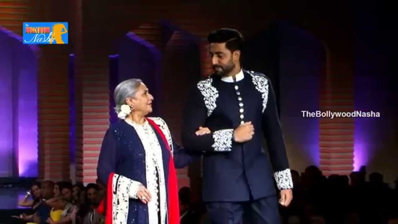 Jaya bachchan, Abishek Bachchan @ 5th Annual Mijwan Fashion Show - Manish Malhotra 2015