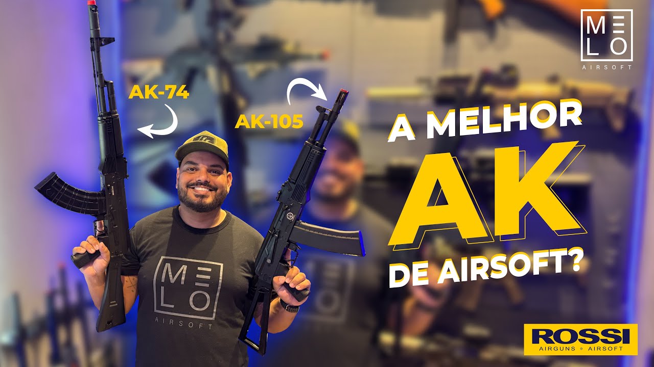 A melhor AK de airsoft? Review Ak 105 e Ak 74 - YouTube