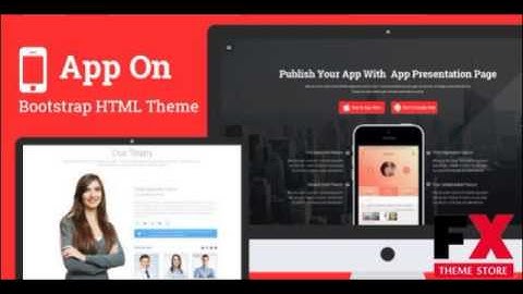 Preview App on - Responsive App Landing Page TFx