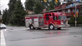 Burnaby Fire Department Engine 31 Responding