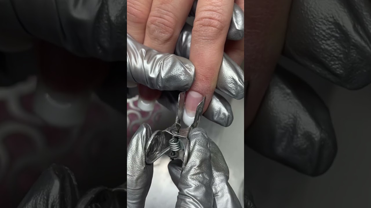Top🔥 Hidden French🔥 #nails #nailextension #manicure #frenchtutorial #frenchmanicure #nailart