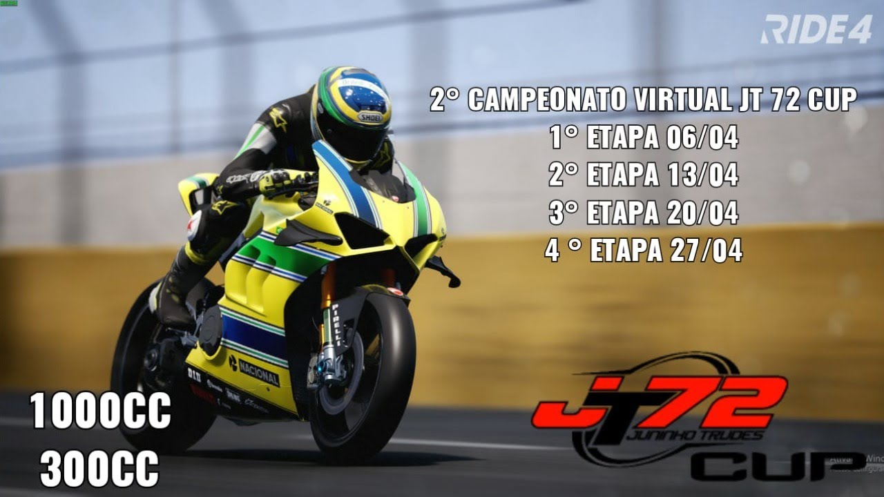 RIDE4  | 3ª ETAPA DE ABRIL  | JT72CUP VIRTUAL RACE |  MONZA