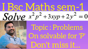 problem on solvable for P in telugu@maths naresh eclass