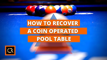 How to Recover a Valley/Dynamo Coin Operated Pool Table (Step-by-step Tutorial)