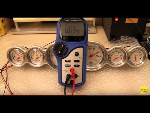 Auto Meter Gauges Current Amperage Draw Test Tutorial Overview