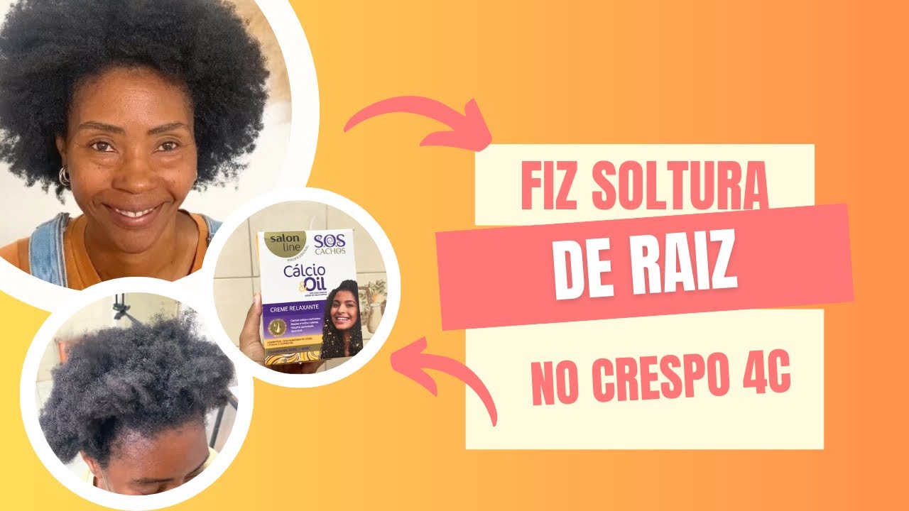 SOLTURA DE RAIZ NO CRESPO 4C COM O CÁLCIO OIL DA SALON LINE