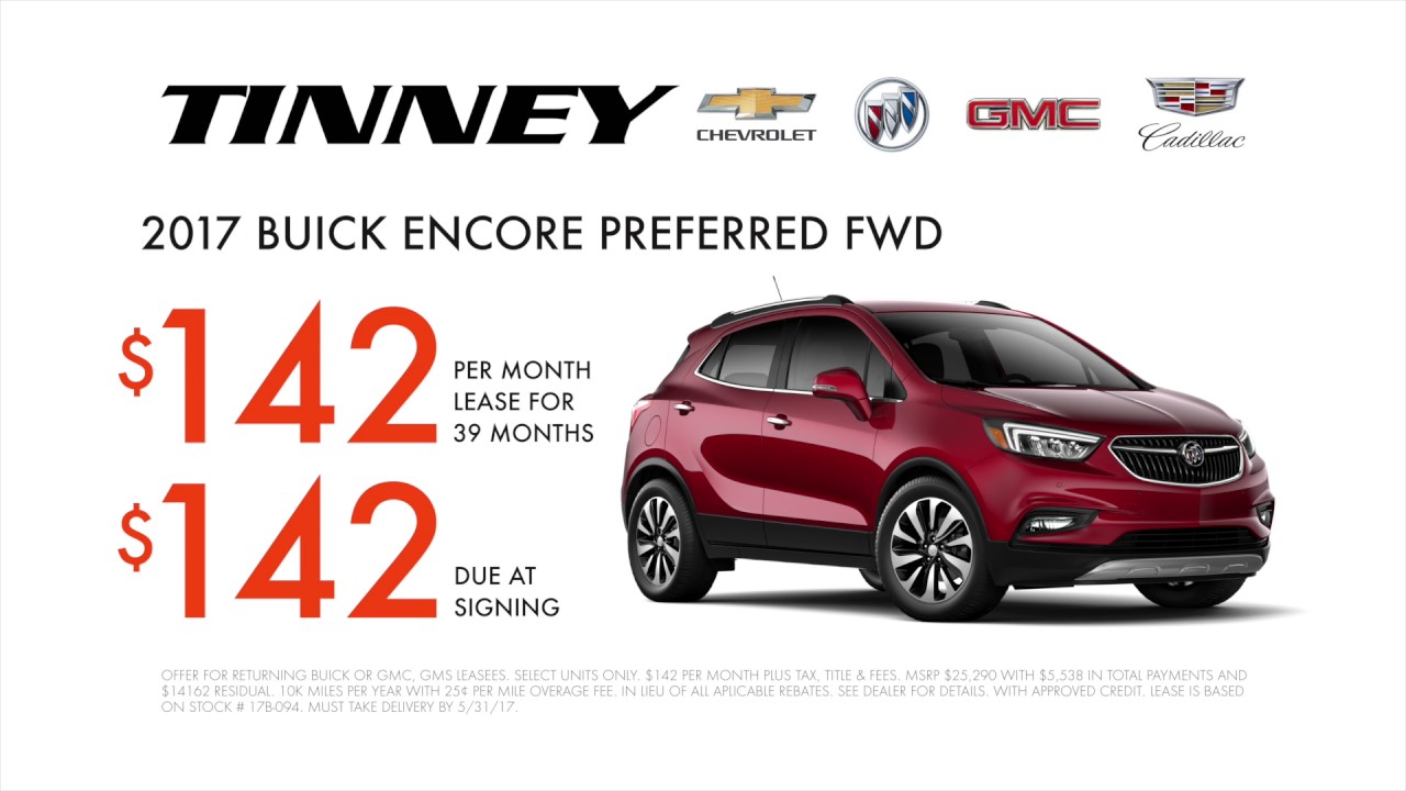 2017 Buick Encore Specials With Rebate Lease Discounts Offers YouTube