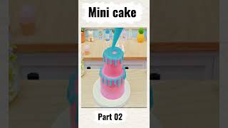 Tiny Pink Cake ASMR 🎂 | Mini Cooking Video #minicake #shorts #minicooking