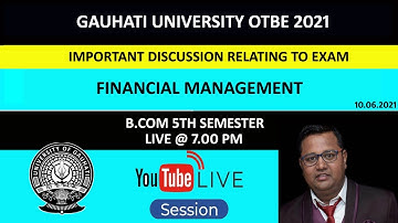 Important Questions for exam/ Financial Management | 5th Semester Exam | Gauhati University  |