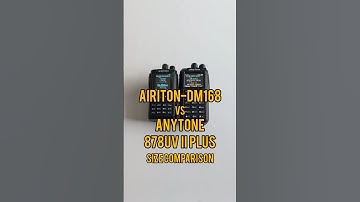 Airiton DM-168 vs Anytone 878UV II plus size comparison. #dmradio #anytone #airiton