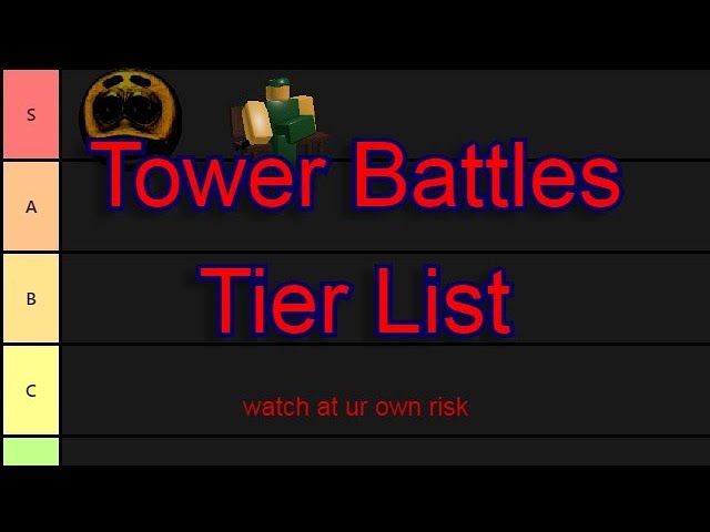 My Tower Tier List