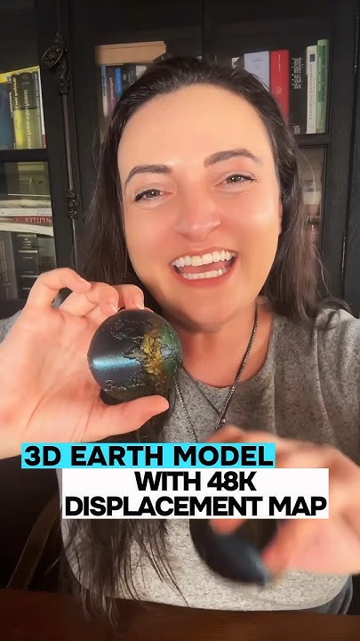 FREE 3D Earth Model from a 48K Displacement Map!! #3dprinting #earthday ...