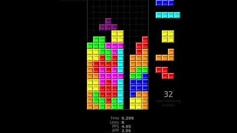 Tetris Sprint 19.686sec by vince231 [PH]  6-3 stacking!