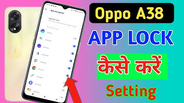 oppo a38 app lock/oppo a38 me app lock kaise kare/app lock setting