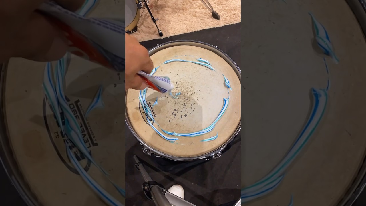 Have you ever seen this done before? Do you clean drumheads? 