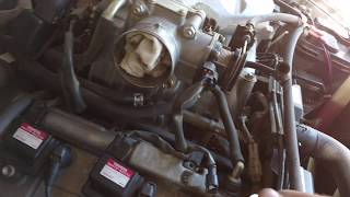 simple trick to remove stuck spark plug socket-Tacoma V6 3.4 2003