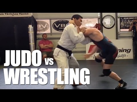 Judo vs Freestyle Wrestling ✓ Awesome Grappling