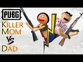 Pubg  killer mom vs dad    vs   goofy works  pubg bgmi comedy cartoon