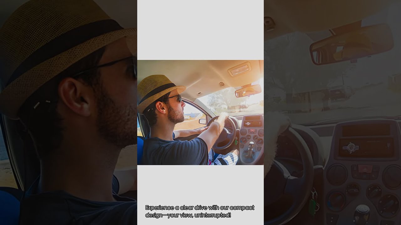 Experience a clear drive with our compact design—your view, uninterrupted!