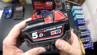 Milwaukee m18 bad cells replaced FULL INSTRUCTIONS