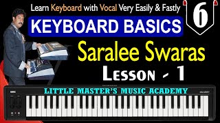 #6 | Saralee Swaras - Lesson 1 | How to Play keyboard | Little Master's Music Academy