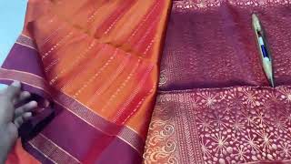 pure handloom double warp soft silk saree| #viralvideo #shorts |Booking no 8008935405 screenshot 5