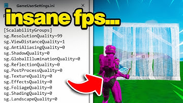BEST Fortnite Performance Game User Settings Config (FPS BOOST & NO DELAY)