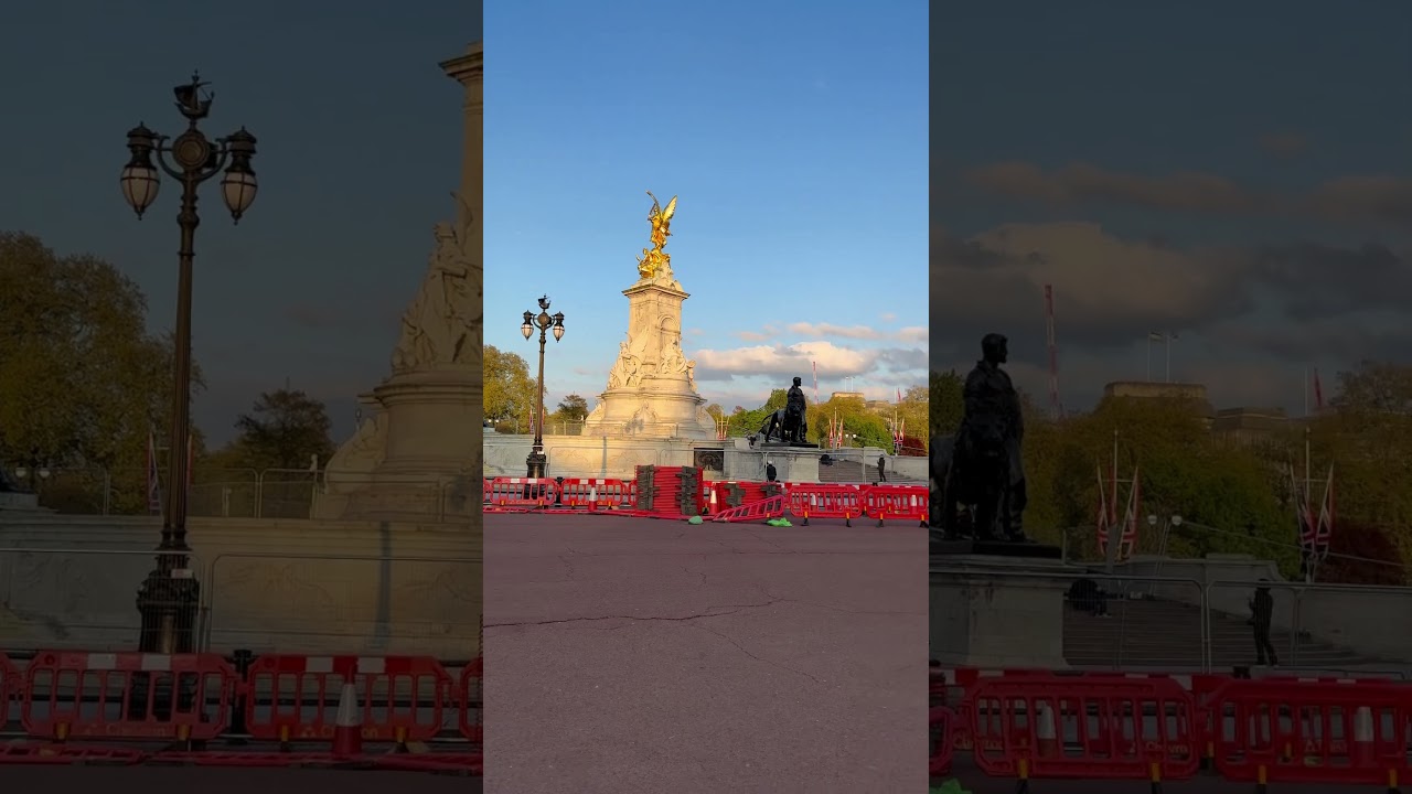 London - 360 Grad - Buckingham Palace, Canada Gate, Queen Victoria Memorial