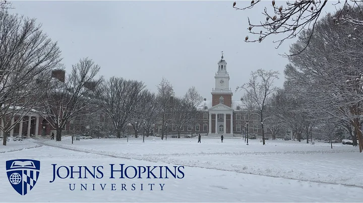 Walking to Work in Snow | Johns Hopkins University | Homewood Campus | 4K HDR