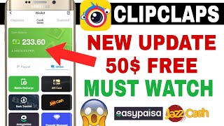 Clipclaps New Update Earning Trick With Proof 100% Working || Withdraw Easypaise Jazzcash screenshot 1