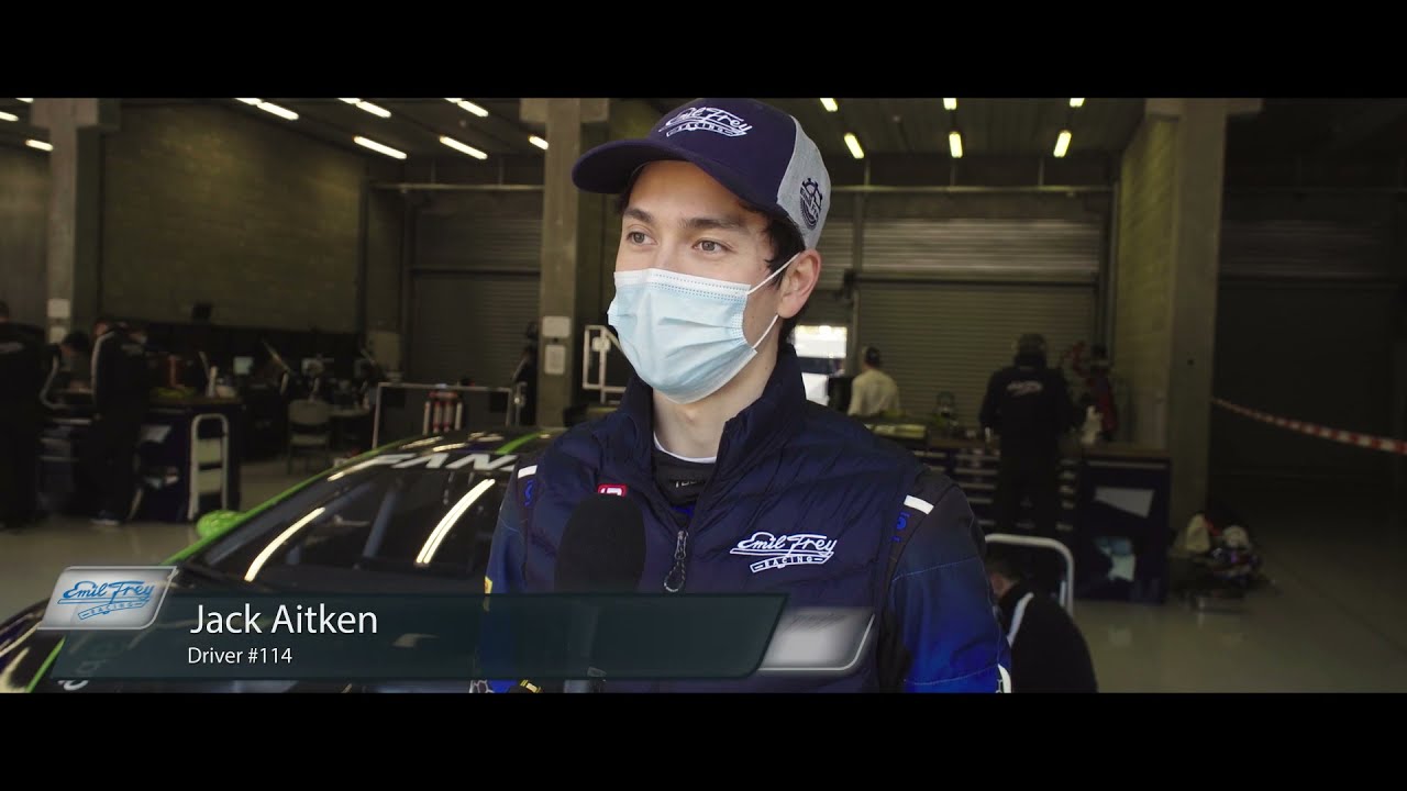 The driver trio of the Lamborghini 