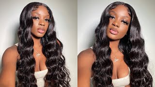 Glueless 5x5 closure wig install ! Beginner friendly ! Ft Nadula Hair