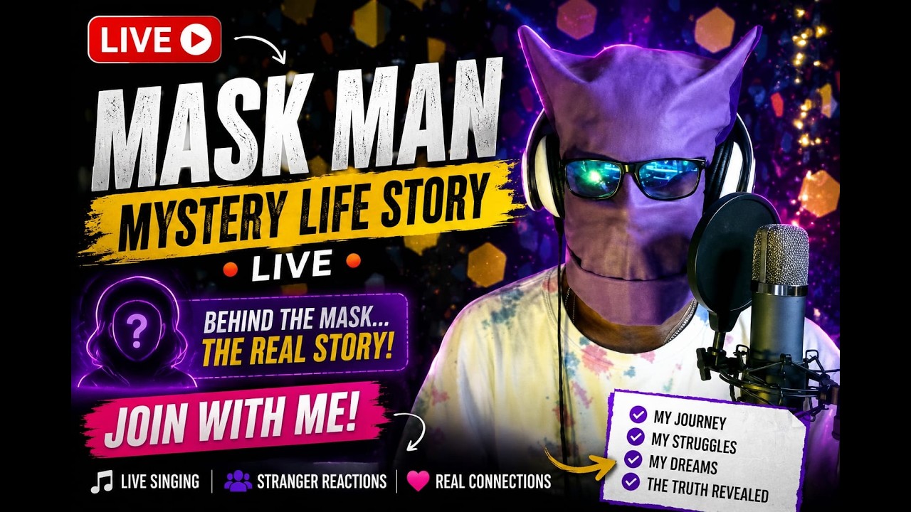 🎭 Behind The Mask My Real Story LIVE 😷 | Singing