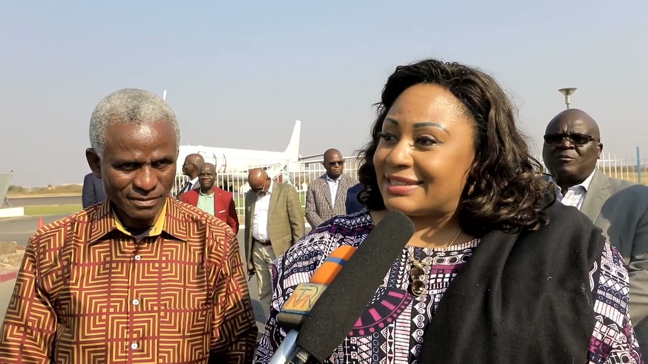 L'arrivée à Lubumbashi de Mme Yvette Ngandu Kapinga commissaire en charge du genre ...  de la CEEAC